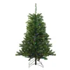 4' Pre-Lit Medium Canadian Pine Artificial Christmas Tree - Multicolor LED Lights