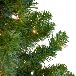 5' Pre-Lit Medium Canadian Pine Artificial Christmas Tree, Clear Lights