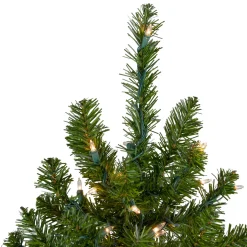 5' Pre-Lit Medium Canadian Pine Artificial Christmas Tree, Clear Lights