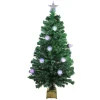 4' Pre-Lit Medium Fiber Optic Pine Cone Artificial Christmas Tree - Multicolor LED Lights