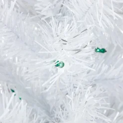 3' Pre-Lit Medium White Pine Artificial Christmas Tree - Green Lights