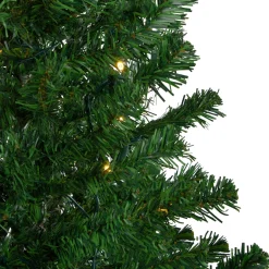 4' Pre-Lit Mixed Classic Pine Medium Artificial Christmas Tree - Warm Clear LED Lights