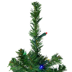 4' Pre-Lit Mixed Classic Pine Medium Artificial Christmas Tree - Multi LED Lights