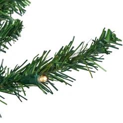 6' Pre-Lit Northern Balsam Fir Pencil Artificial Christmas Tree, Warm Clear LED Lights