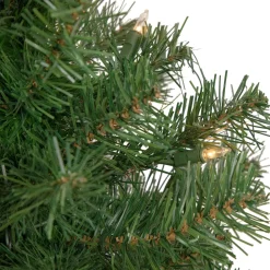 3' Pre-Lit Oakridge Noble Fir Artificial Christmas Tree, Clear Lights