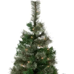 6.5' Pre-Lit Oregon Cashmere Pine Artificial Christmas Tree, Clear Lights