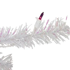 4' Pre-lit Rockport White Pine Artificial Christmas Tree, Multi Lights