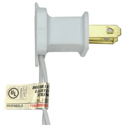 4' Pre-Lit Slim White Artificial Tinsel Christmas Tree - Clear Lights