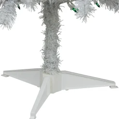 4' Pre-Lit White Artificial Christmas Tree, Green Lights