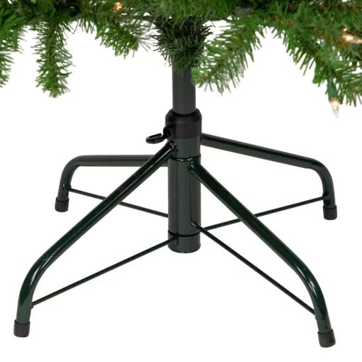 4.5' Pre-Lit White River Fir Artificial Pencil Christmas Tree - Clear Lights