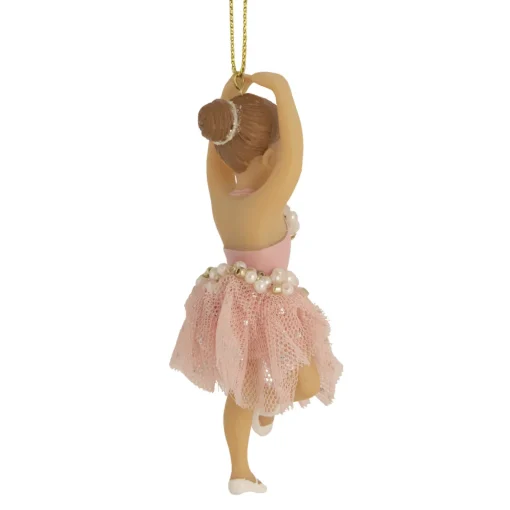 4.25" Pretty in Pink Ballerina Girl Christmas Ornament
