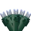 300 Pure White LED Wide Angle Mini Christmas Lights - 74.75 ft Green Wire