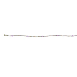 36 Purple LED Angel Tear Drop Branch Christmas Lights - 4.3 ft Silver and Bronze Wire