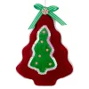 7.5" Red and Green Peppermint Tree Christmas Ornament