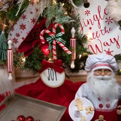 5.25" Red and White Candy Cane Christmas Ornament