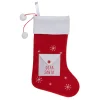 19" Red and White "Dear Santa" Envelope Christmas Stocking