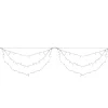 150 Red and White LED Swag Christmas Lights - 7.5 ft White Wire