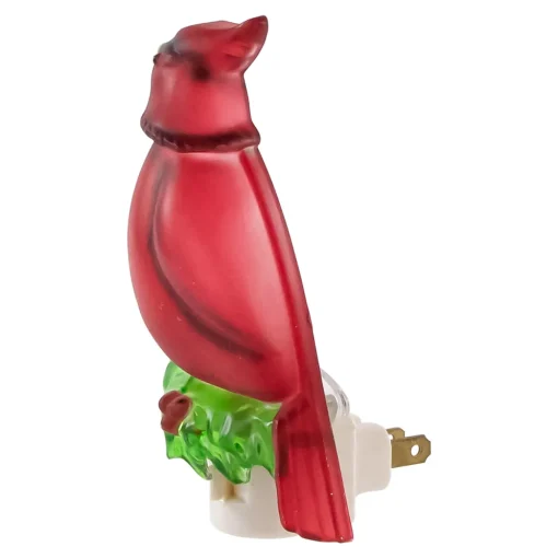 5.5" Red Cardinal Bird Christmas Night Light