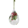 6" Red Grape Cluster Teardrop Cloche Christmas Ornament