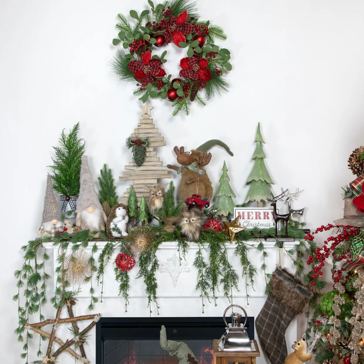 4.5" Red Vintage Style Truck with Frosted Tree Christmas Ornament