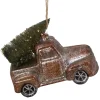 5.75" Retro Mercury Glass Country Rustic Pickup Truck Christmas Ornament