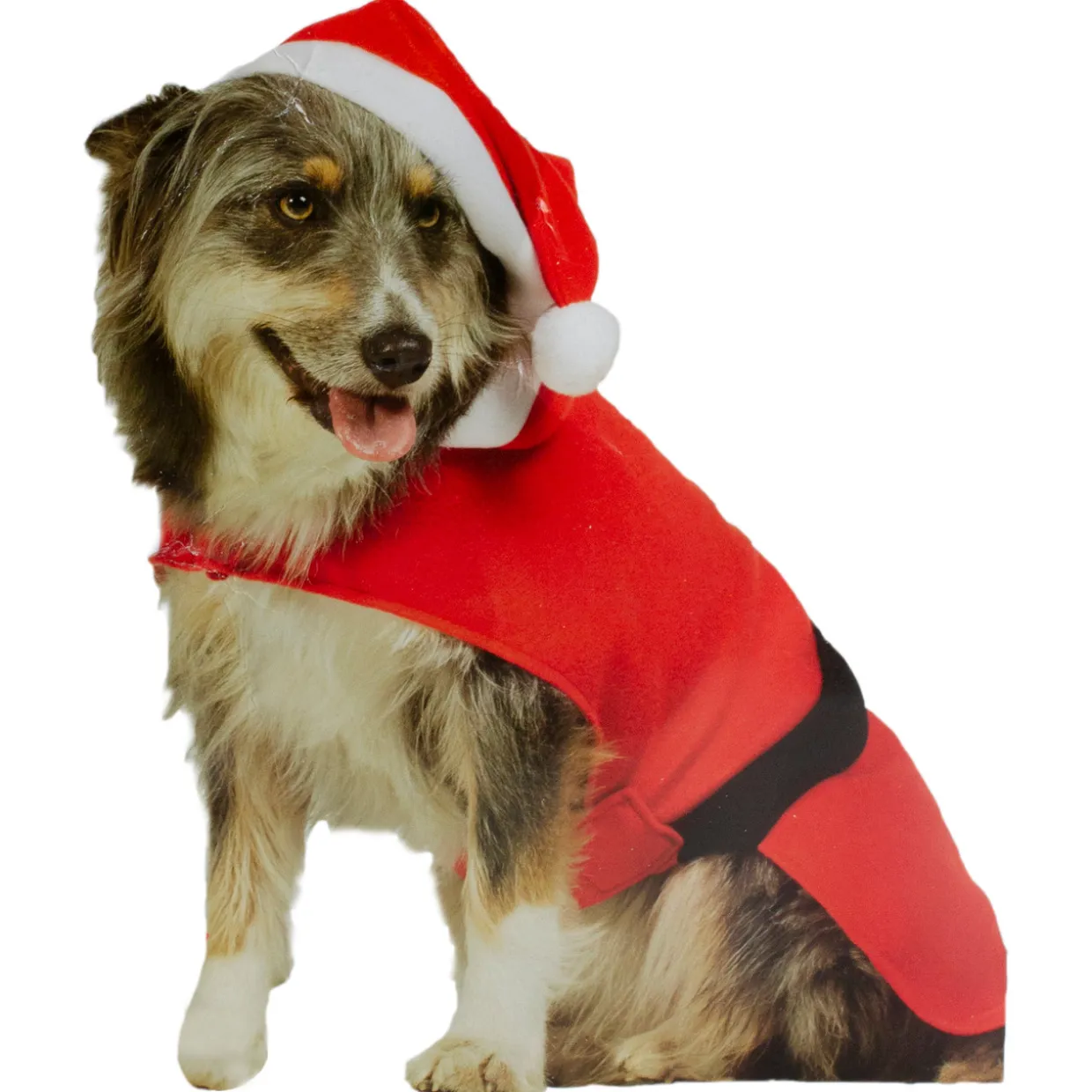 32" Santa Claus Dog Costume With a Hat - Size: M