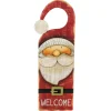 14" Santa Claus "Welcome" Christmas Door Knob Hanger