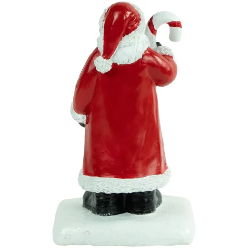 7" Santa Claus with Candy Cane Christmas Stocking Holder