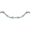 6' Silver and Seafoam Green 3-Finish Shatterproof Ball Christmas Garland