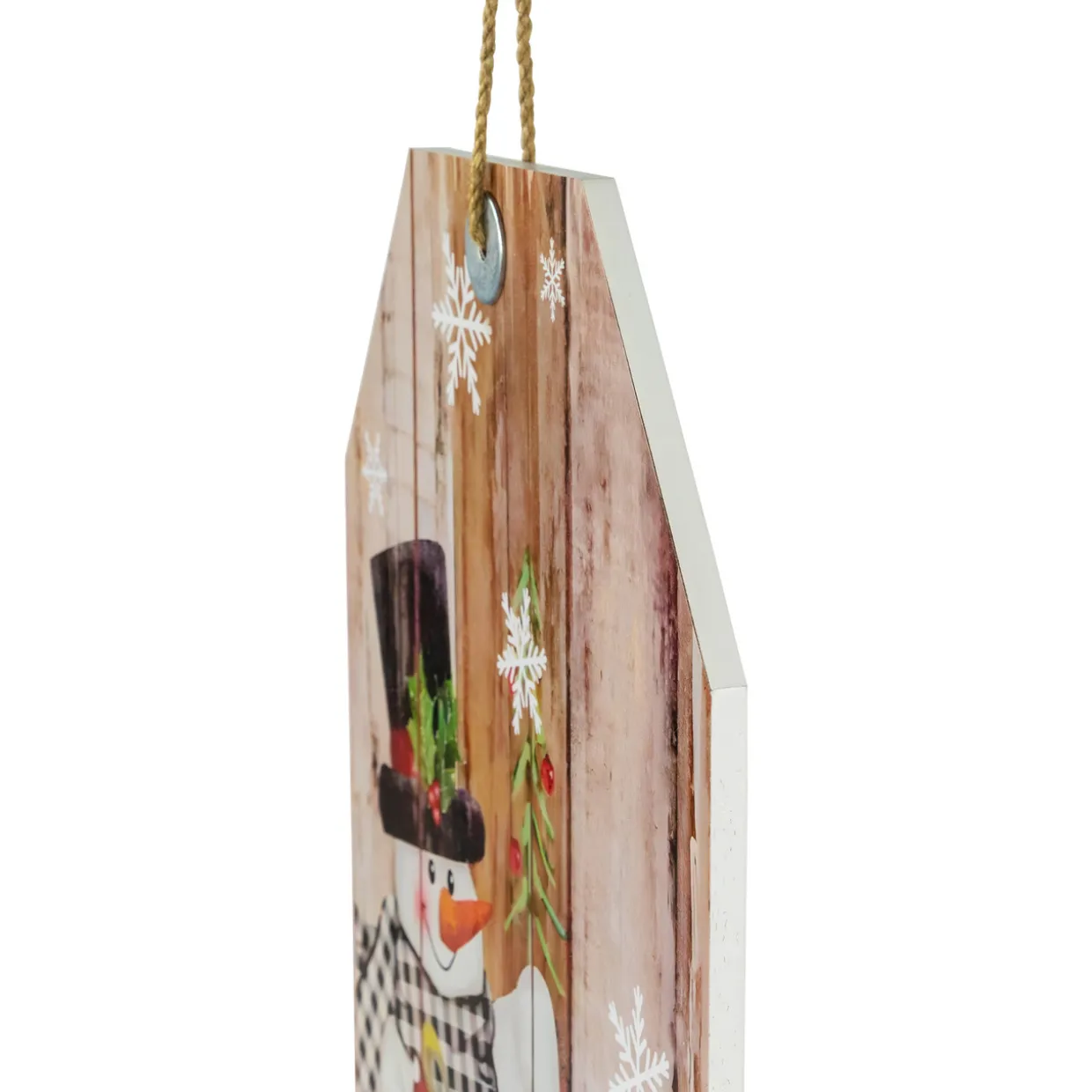 19.5" Snowmen Merry Christmas Tag Wall Sign