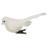 5" Sparkly White Bird Clip-On Christmas Ornament