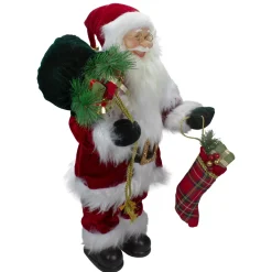 2' Standing Santa Christmas Figure with Presents