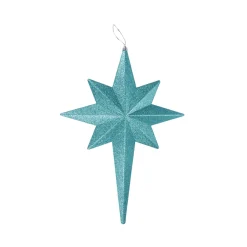 20" Turquoise Blue Glittered Bethlehem Star Shatterproof Christmas Ornament