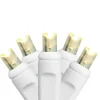 35 Warm White LED Wide Angle Mini Christmas Lights - 11.5 ft White Wire
