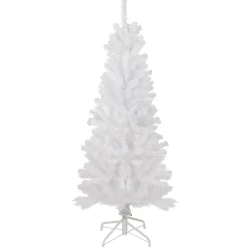 4.5' White Georgian Pine Artificial Pencil Christmas Tree, Unlit