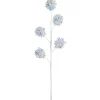 27" White Iridescent Snowball Christmas Spray