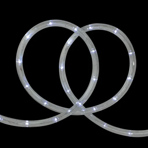 96' White LED Flexible Christmas Rope Light