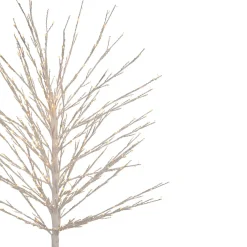 5' White LED Lighted Christmas Twig Tree - Warm White Lights