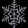 18" White LED Lighted Snowflake Christmas Window Silhouette