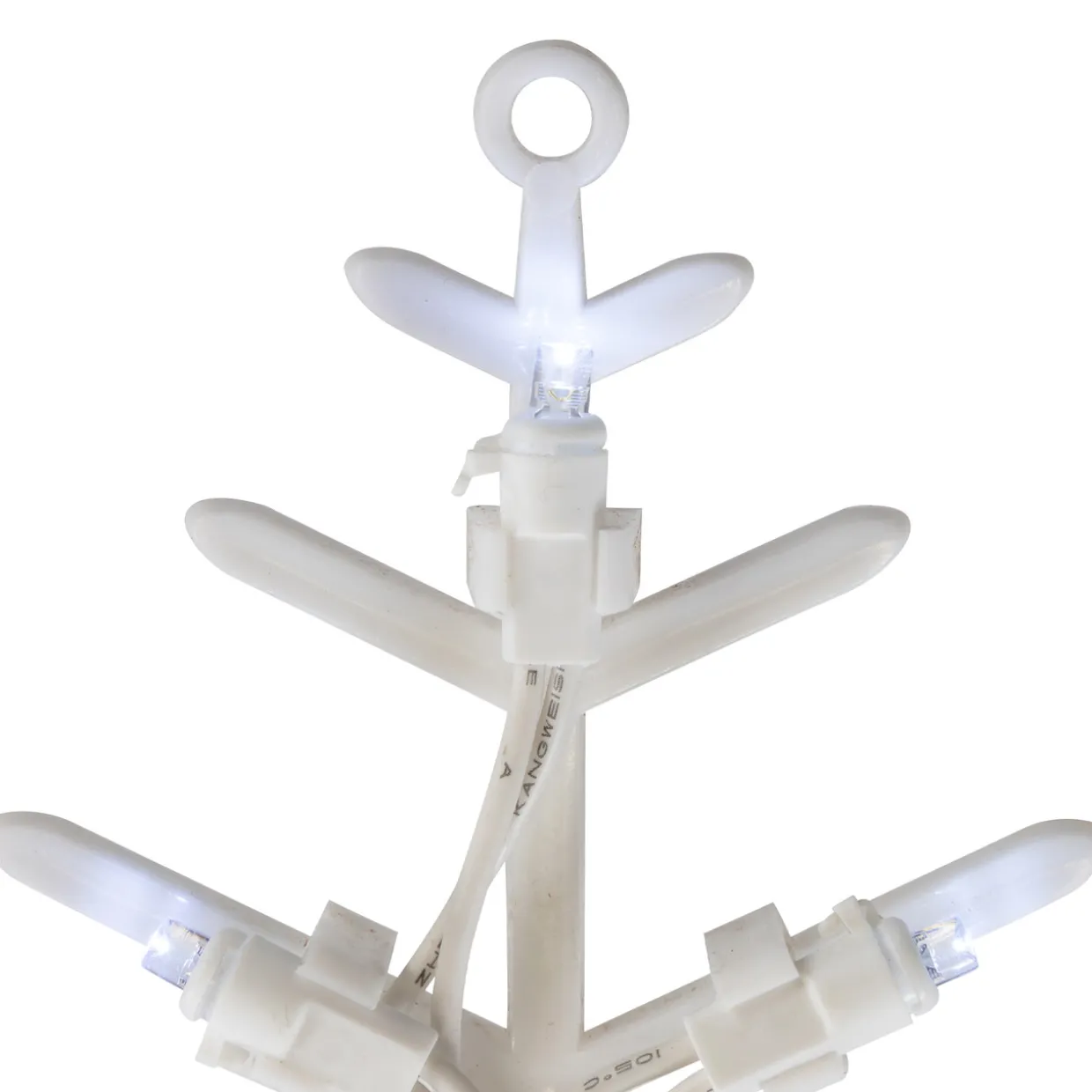 18" White LED Lighted Snowflake Christmas Window Silhouette