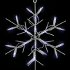 13" White LED Lighted Snowflake Christmas Window Silhouette