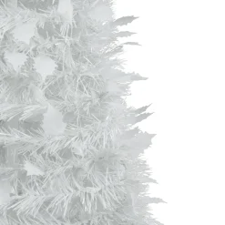 6' White Tinsel Pop-Up Artificial Christmas Tree, Unlit