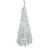 4' White Tinsel Pop-Up Artificial Christmas Tree, Unlit