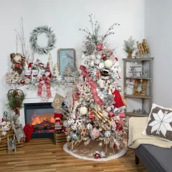 8" White Wooden "JOY" With Red Bell Christmas Ornament