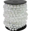 33' x .5" Clear Iridescent Beaded Artificial Christmas Garland, Unlit