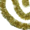 50' x 4" Gold Tinsel Artificial Christmas Garland - Unlit