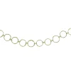 5' x 1.75" Lime Green Glittered Round Ring Chain Artificial Christmas Garland - Unlit