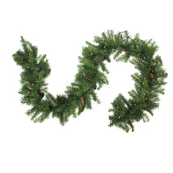 9' x 16" Pre-Lit Dakota Red Pine Artificial Christmas Garland - Warm White LED Lights