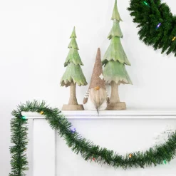 18' x 3" Pre-Lit Pine Artificial Christmas Garland, Multicolor LED Lights