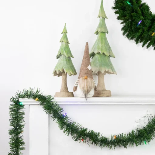 18' x 3" Pre-Lit Pine Artificial Christmas Garland, Multicolor LED Lights